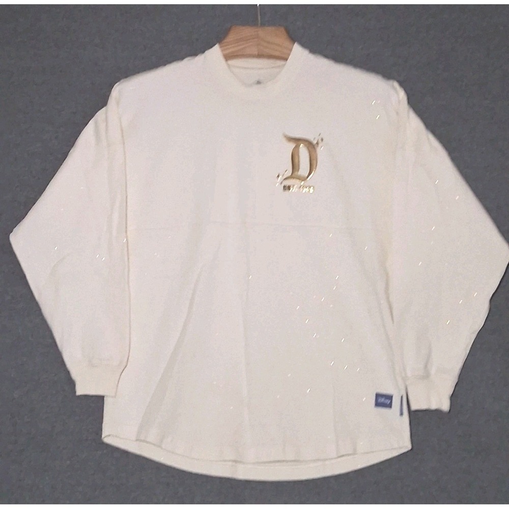 Disney Spirit Jersey Adult XS Gold Pixie Dust Castle Walt Disney World Glitter
